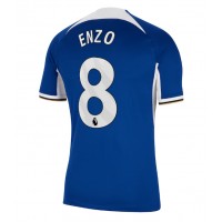 Fotballdrakt Herre Chelsea Enzo Fernandez #8 Hjemmedrakt 2023-24 Kortermet